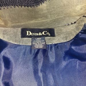 DENIM&CO Vintage Real Leather Women's Jacket